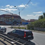 Поворот с Горьковского шоссе на Павловский Посад